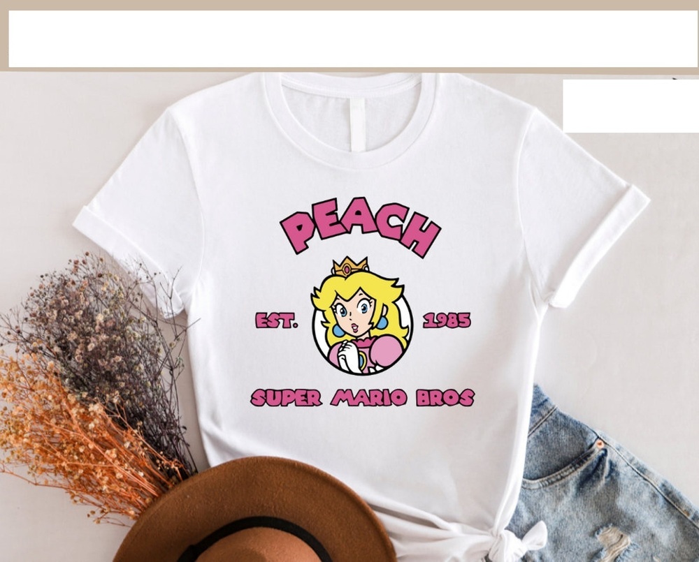 Super Mario Transfer, Super Mario Character Shirt White